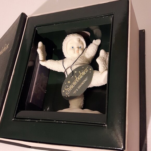 Department 56 Snowbabies Ornament in White and Gold - Picture 4 of 6